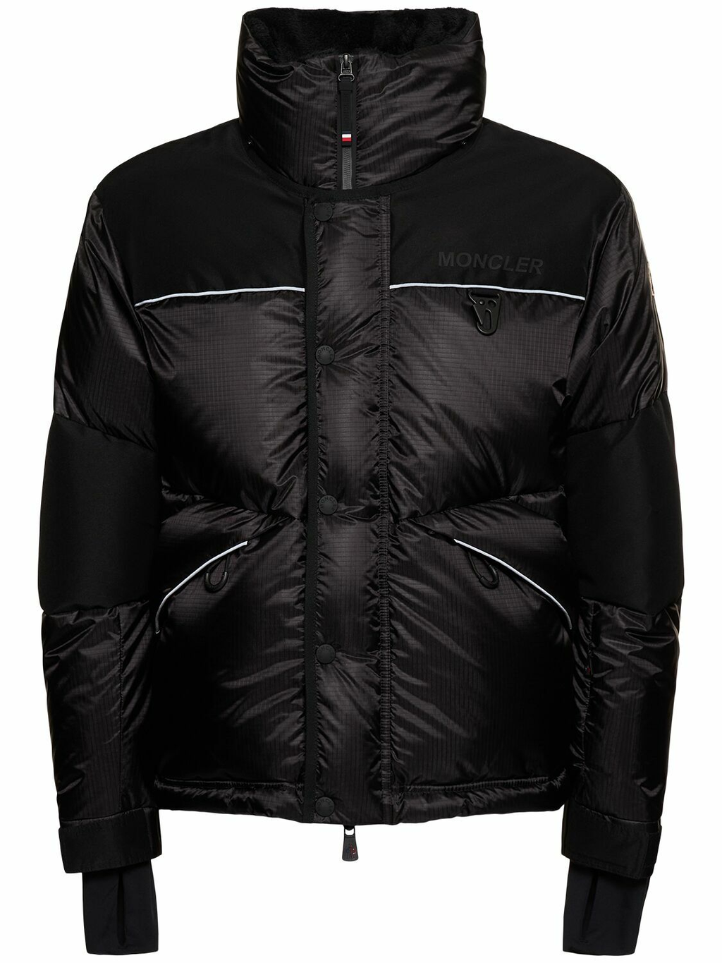 Ripstop Tech Piping Puffer | Black