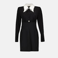 Mini Black Silk Dress