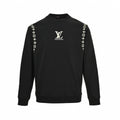 Embroidered Monogram Sleeve Sweatshirt | Black