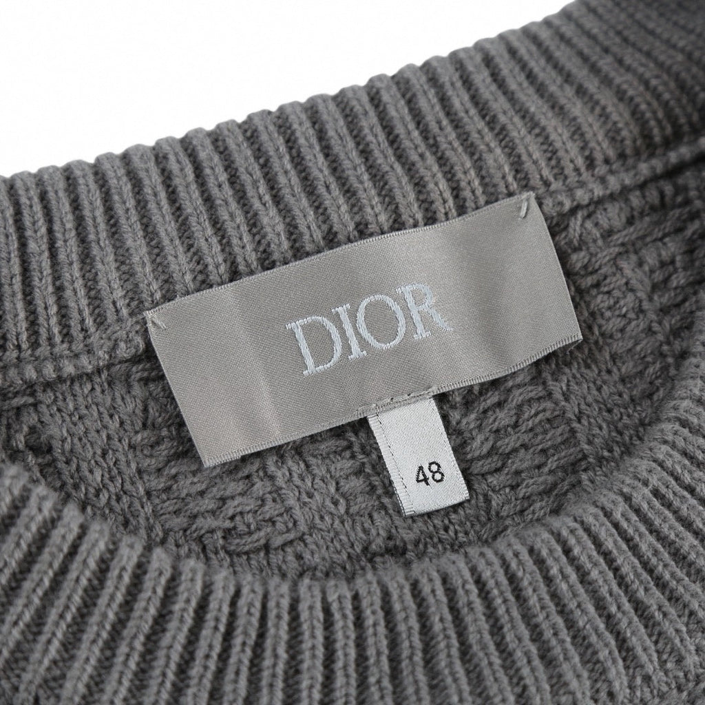 Oblique Jacquard Knit Sweater