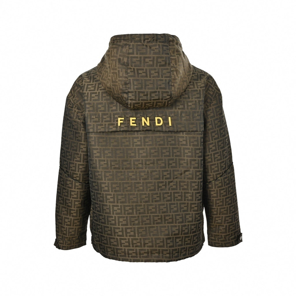 FF Monogram Bag Bugs Hooded Jacket | Brown