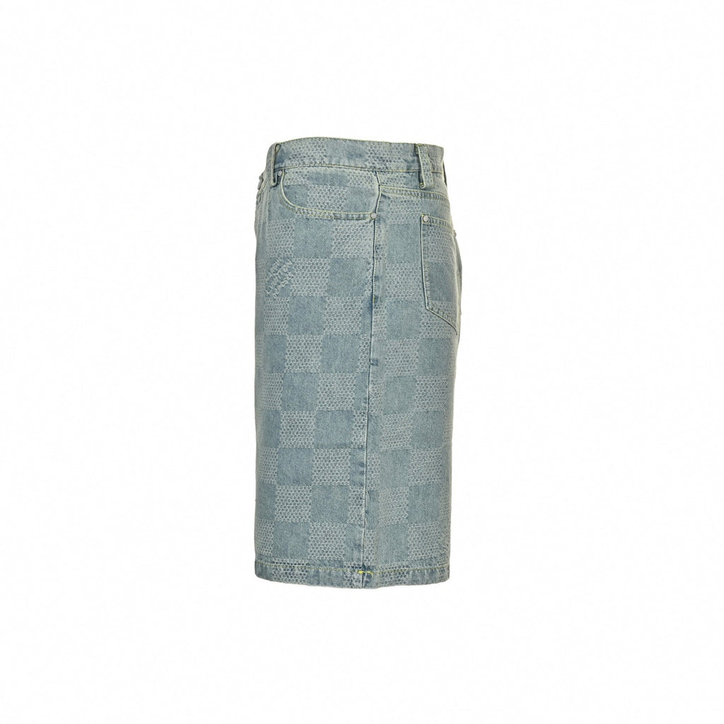 Damier Pop Denim Set | Light Indigo
