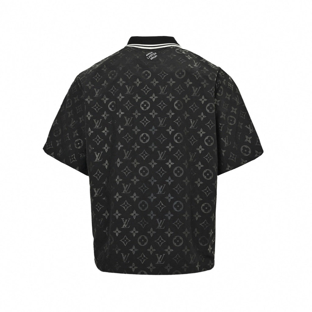 Tonal Monogram Short-Sleeve Track Set