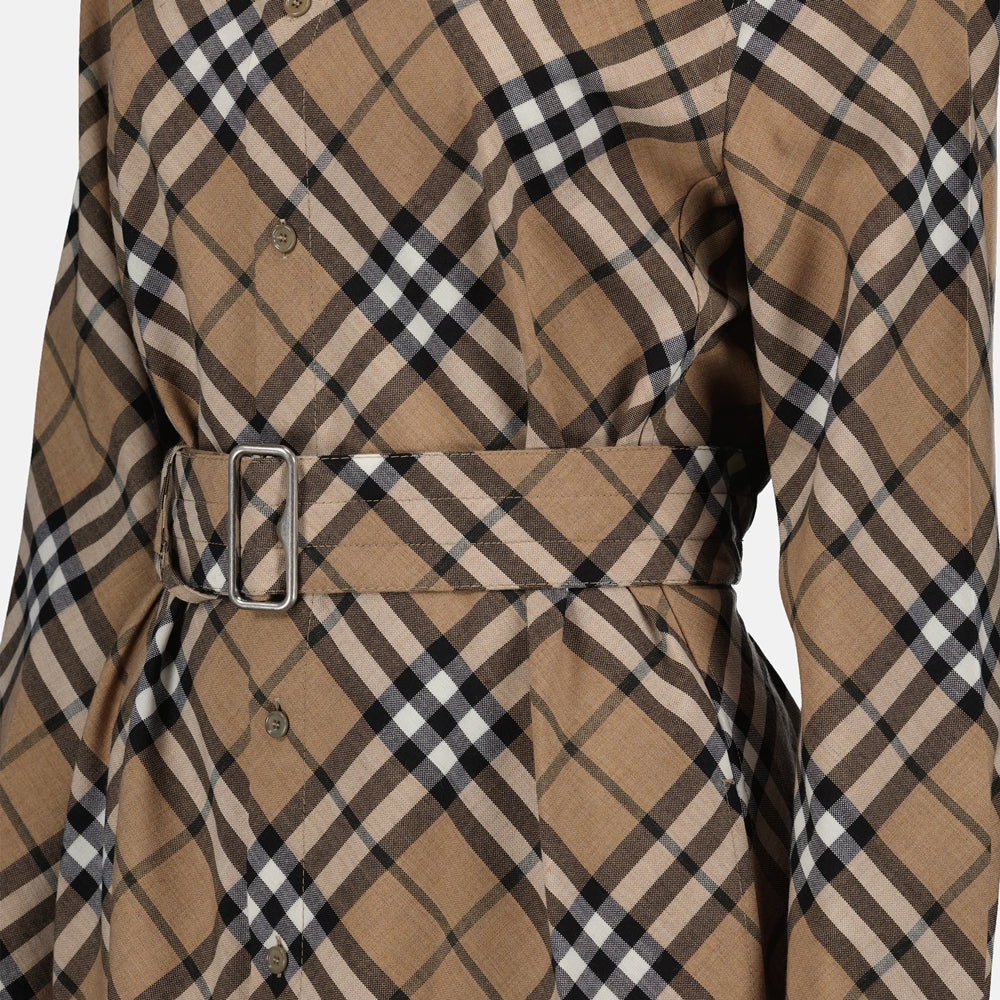 Checked Shirt Dress