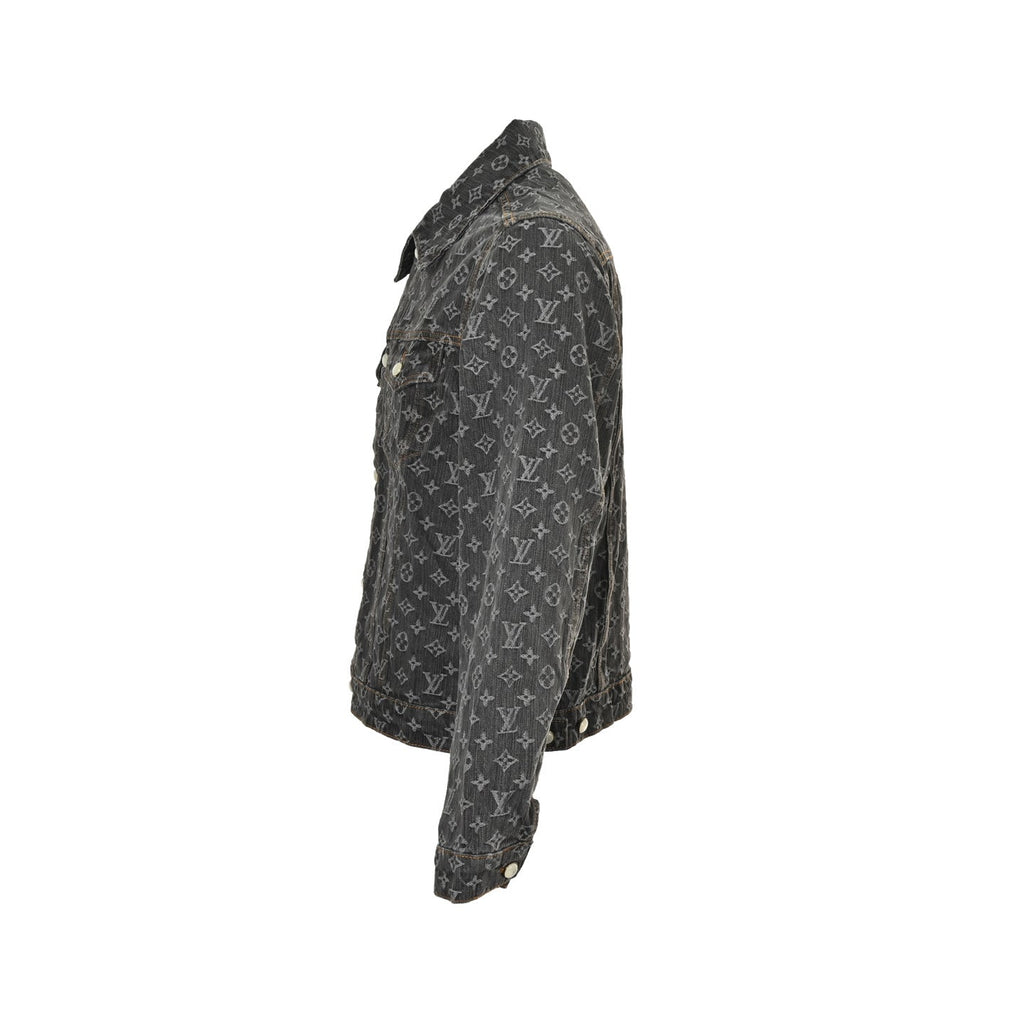 Monogram Denim Jacket | Washed Black