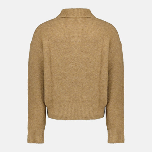 Brown Wool Polo