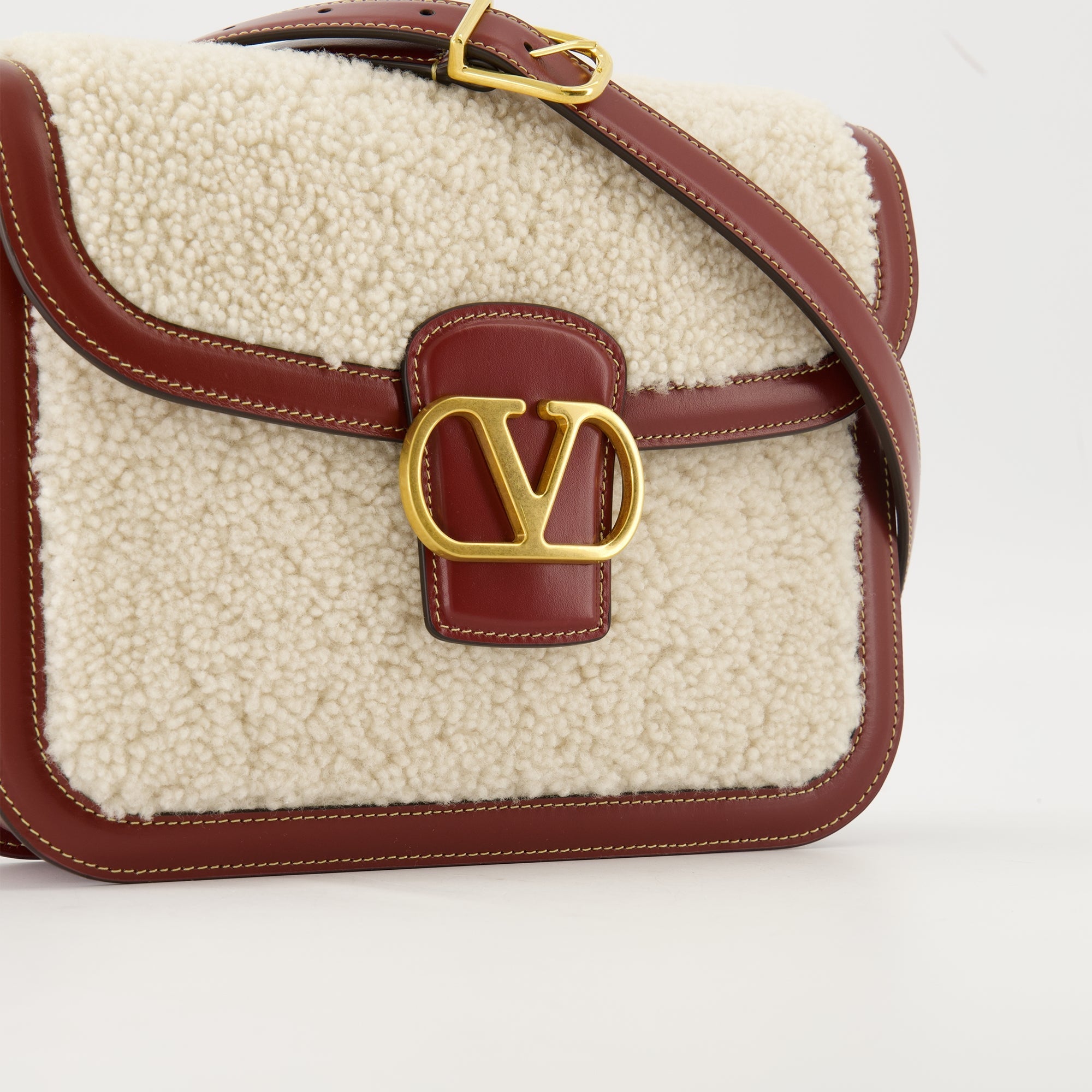 Leather and Wool Bag