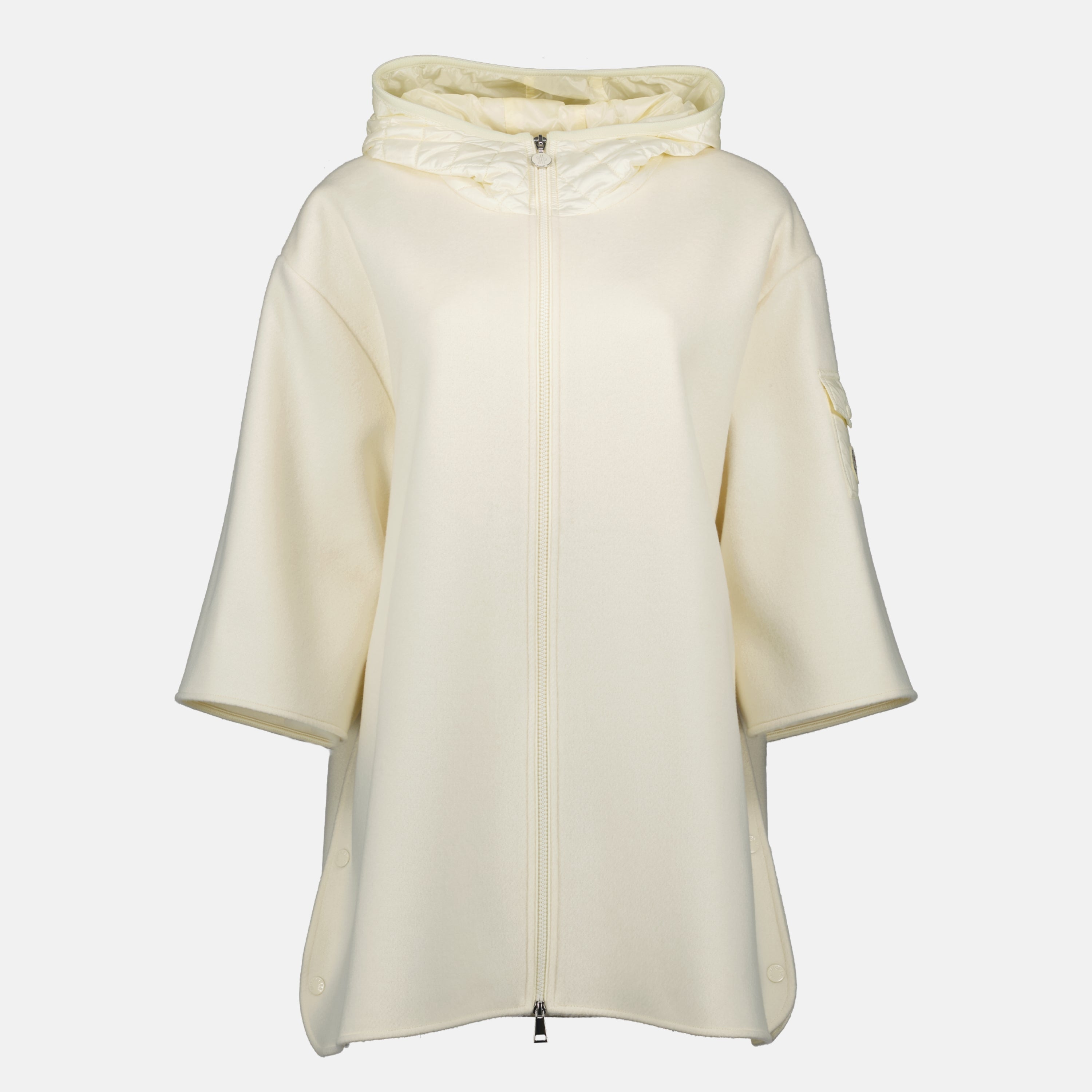 Zipped Wool Cape