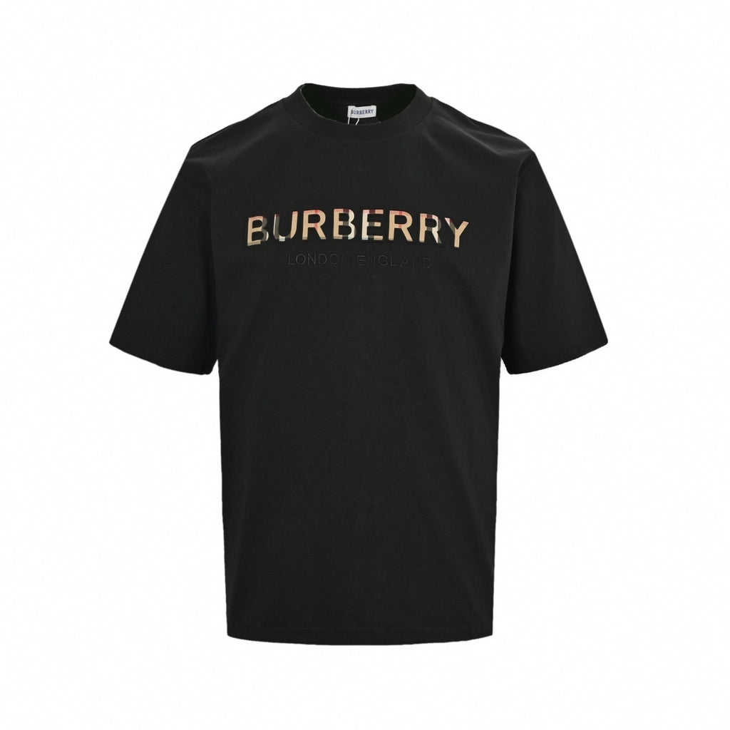 House Check Logo Tee | Black