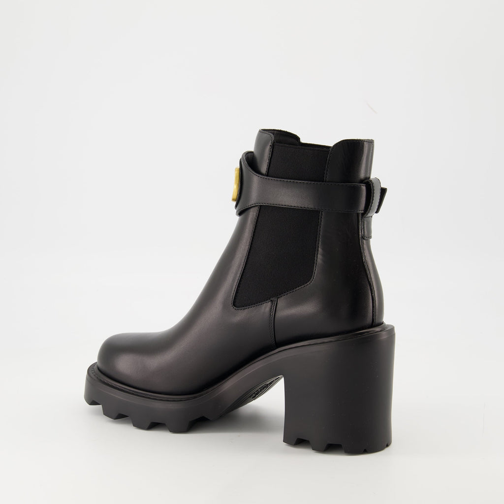 Beatle Heeled Ankle Boots