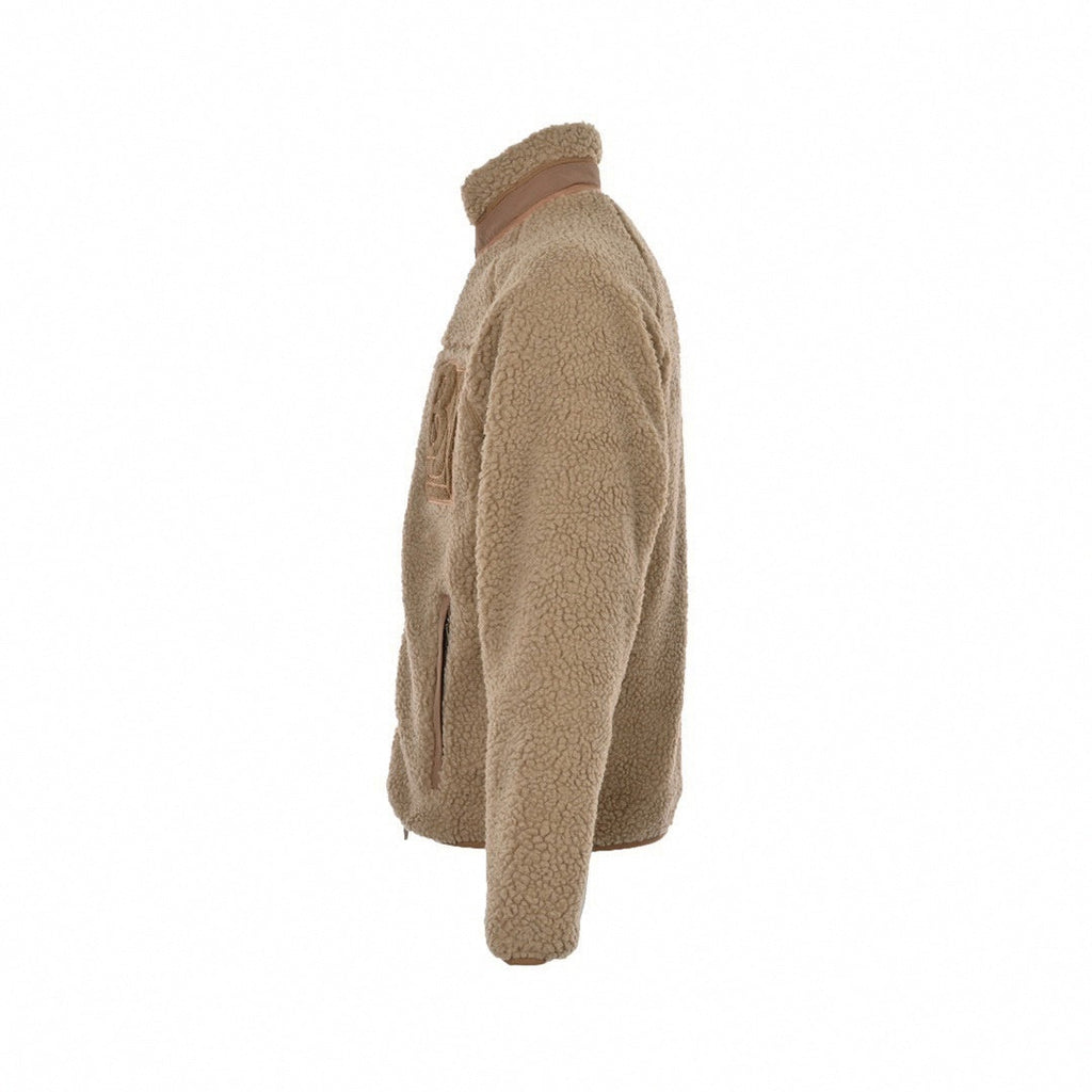 B Motif Deep Pile Fleece Jacket | Beige