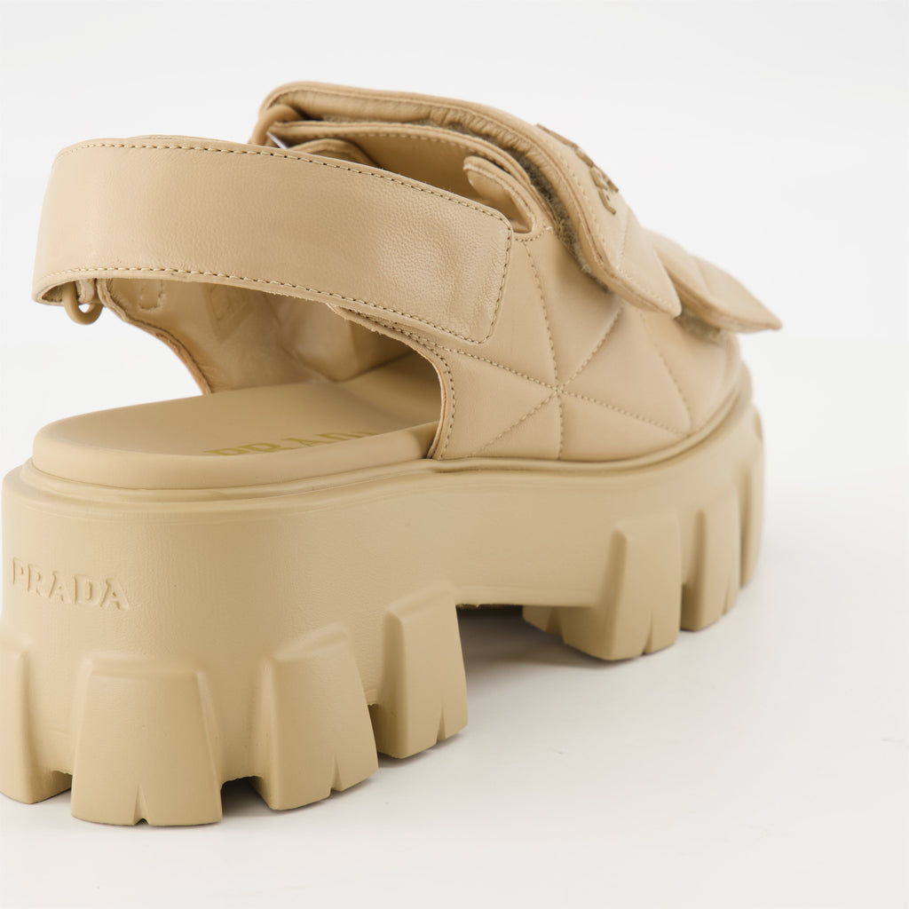Quilted Leather Sandals