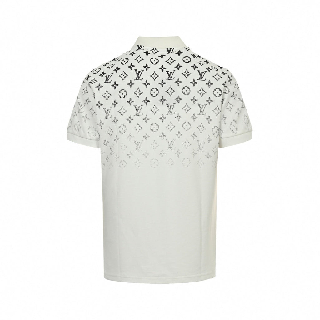 Gradient Monogram Cotton Polo