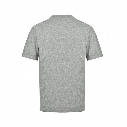 Intarsia Logo Knit T-Shirt | Grey