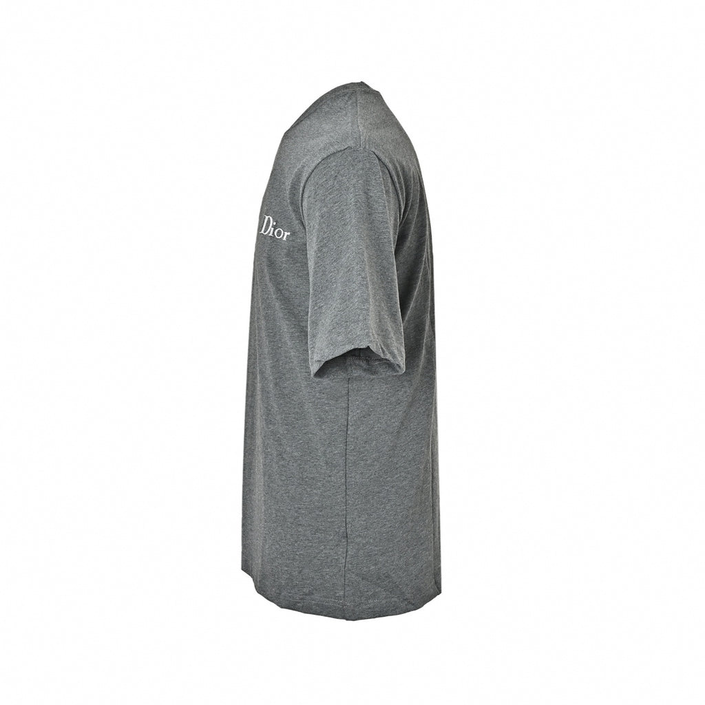 Embroidered Logo T-Shirt | Grey Melange