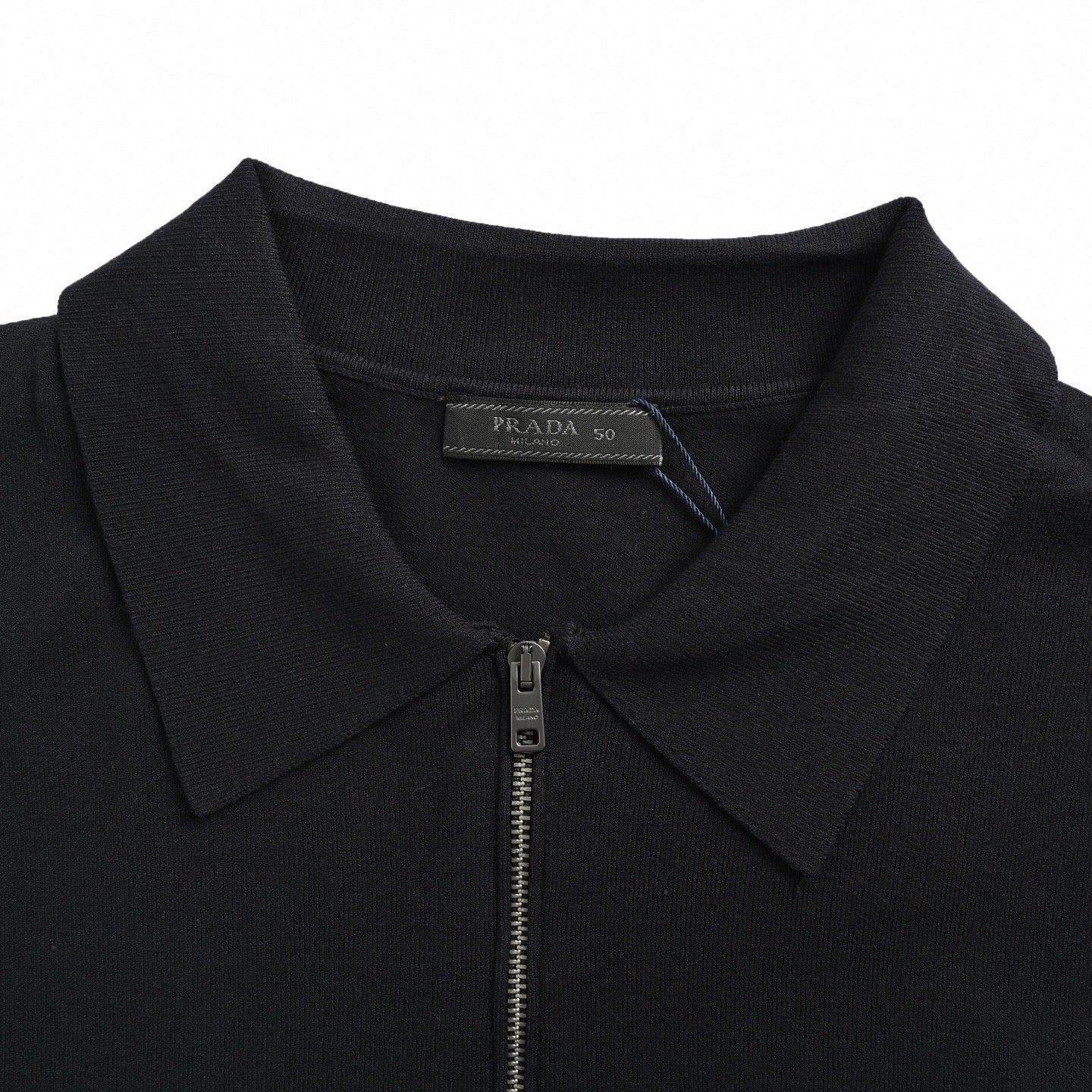 Logo-Embroidered Quarter-Zip Polo | Navy