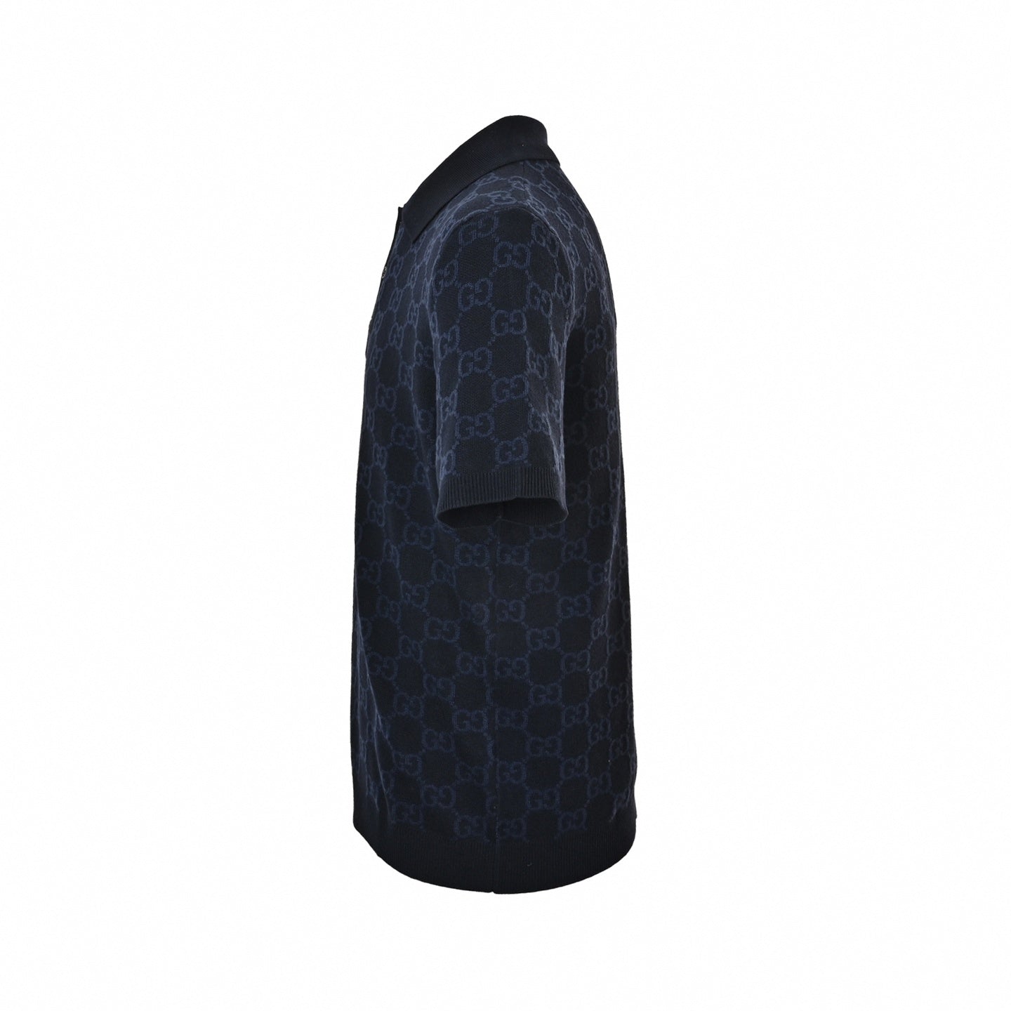 GG Monogram Knit Polo Shirt