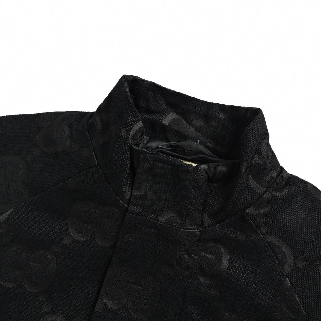GG Monogram Jacquard Cotton Jacket | Black