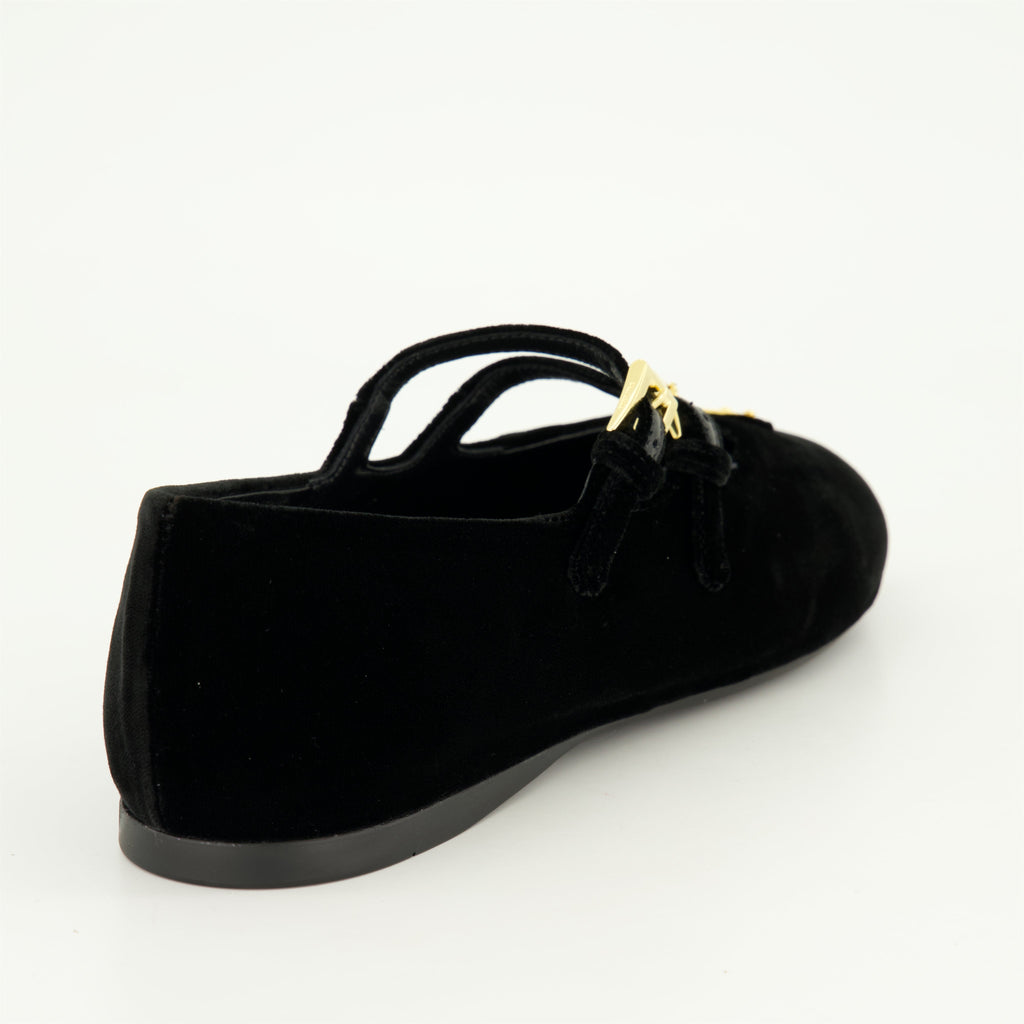 Velvet Ballet Flats