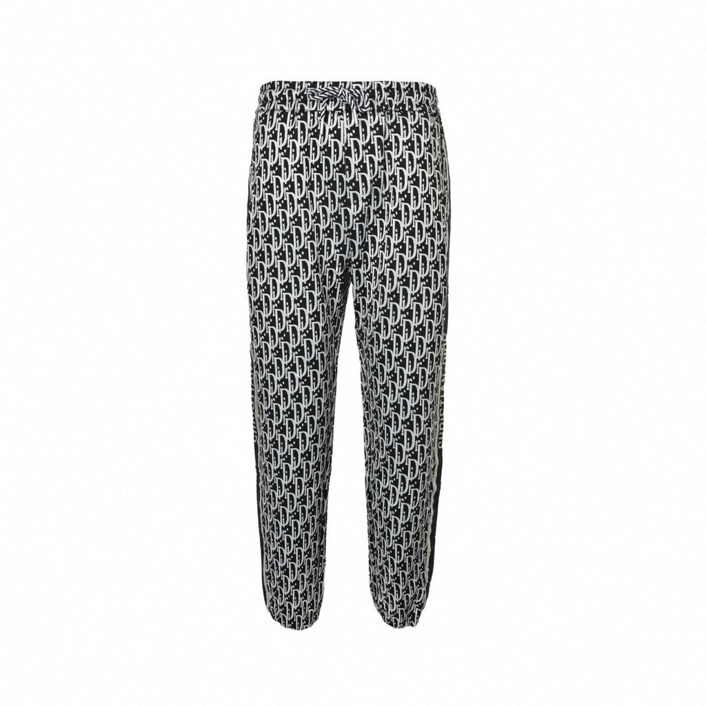 Oblique Jacquard Tracksuit Set | Black & White