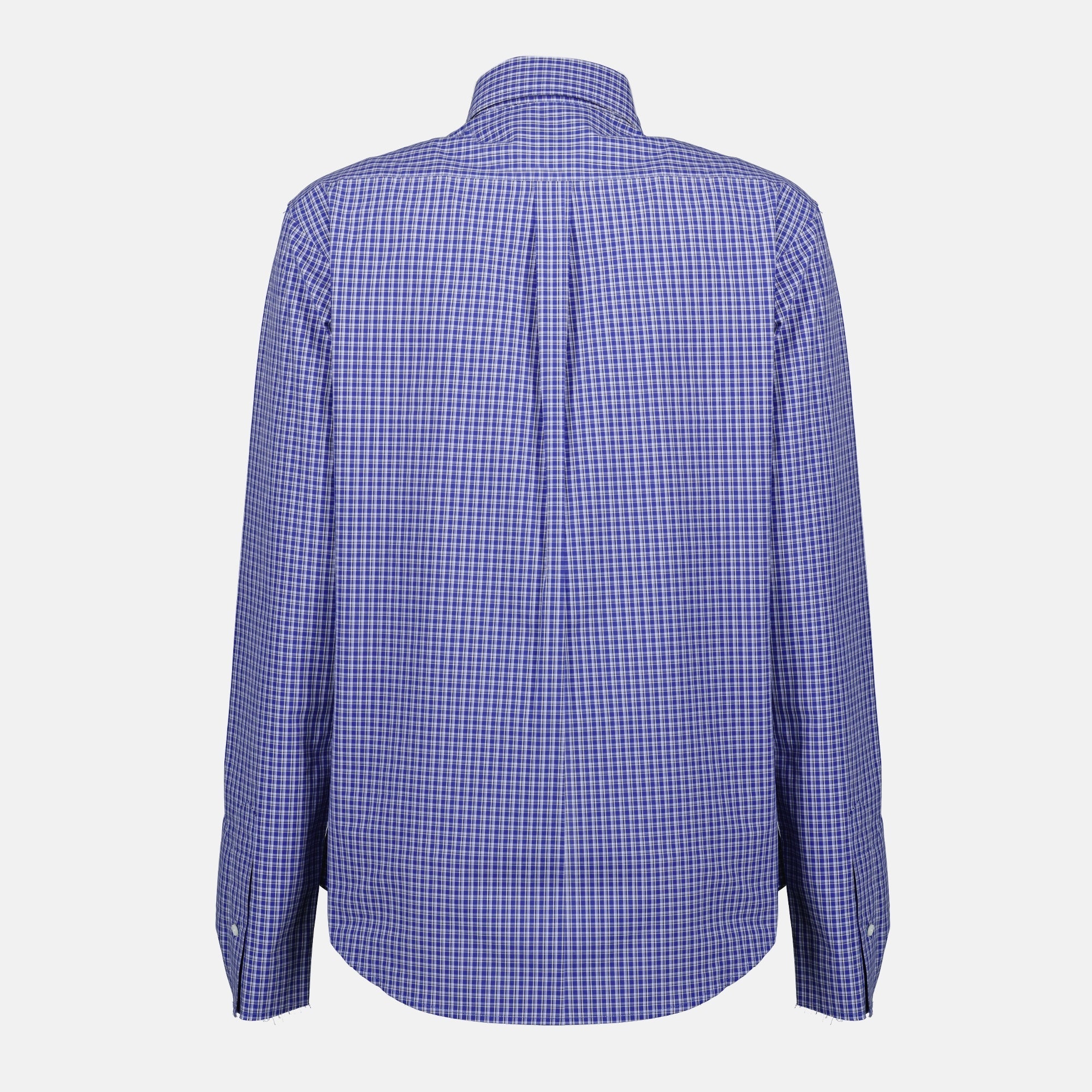 Dark Blue Checkered Shirt