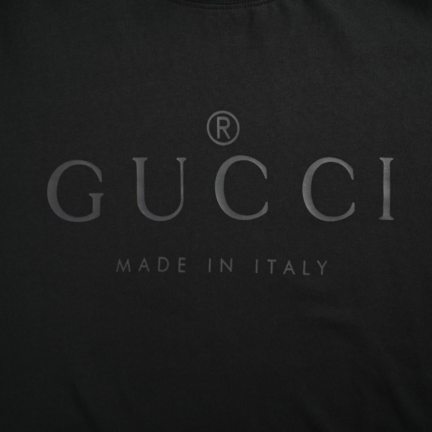 Tonal Logo Print T-Shirt | Black