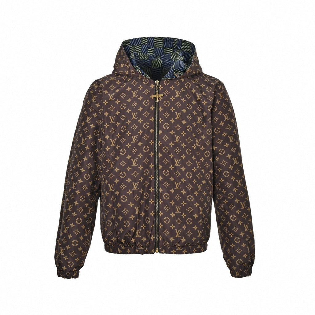 Reversible Damier & Monogram Windbreaker