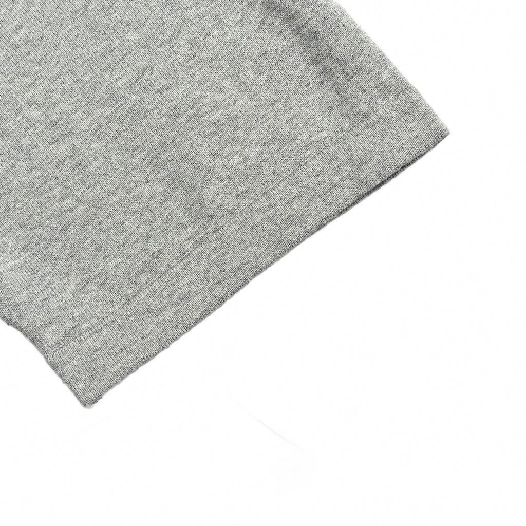 Intarsia Logo Knit T-Shirt | Grey