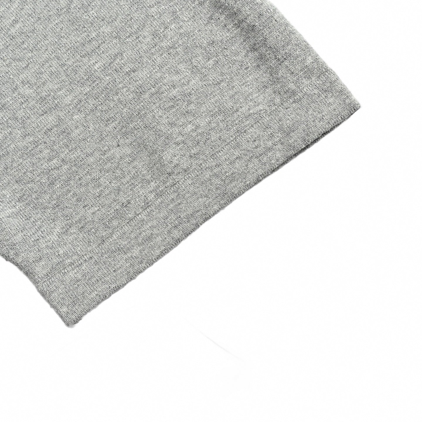 Intarsia Logo Knit T-Shirt | Grey