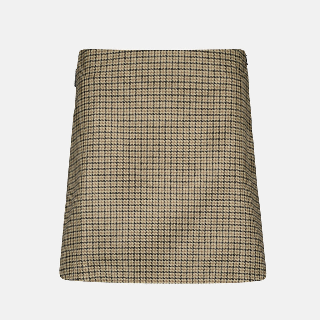 Plaid mini skirt
