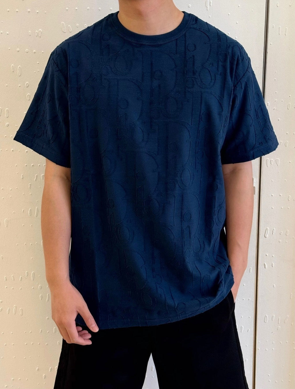 Textured Oblique Monogram T-Shirt