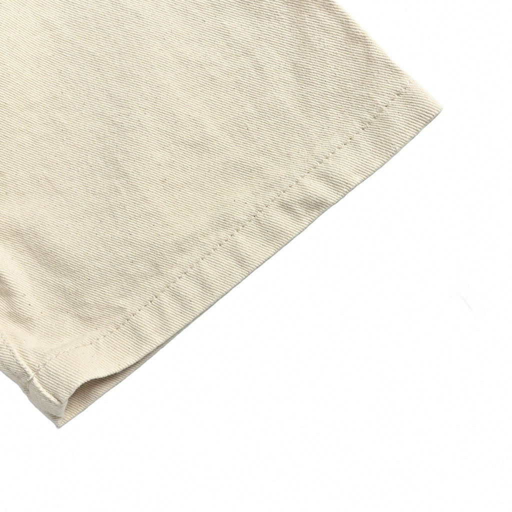V-Logo Twill Short Sleeve Shirt | Cream