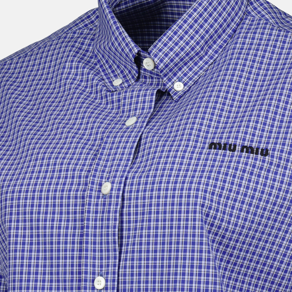 Dark Blue Checkered Shirt