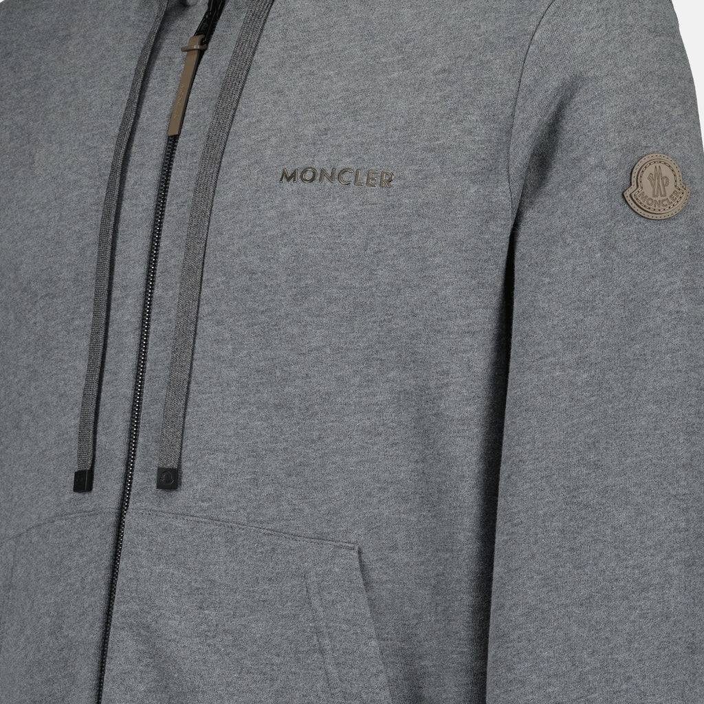 Gray Zipped Sweatshirt
