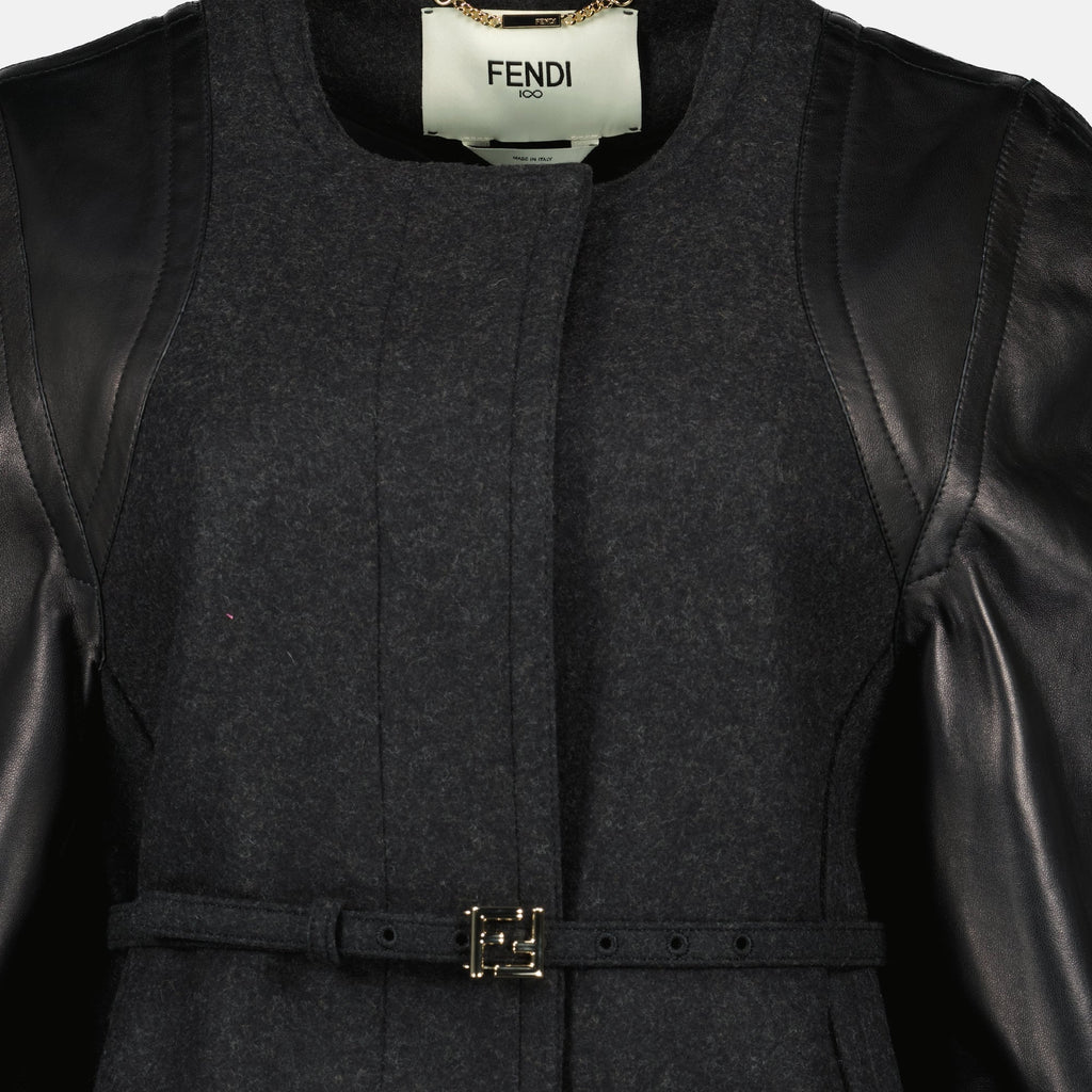 Wool and Leather Jacket