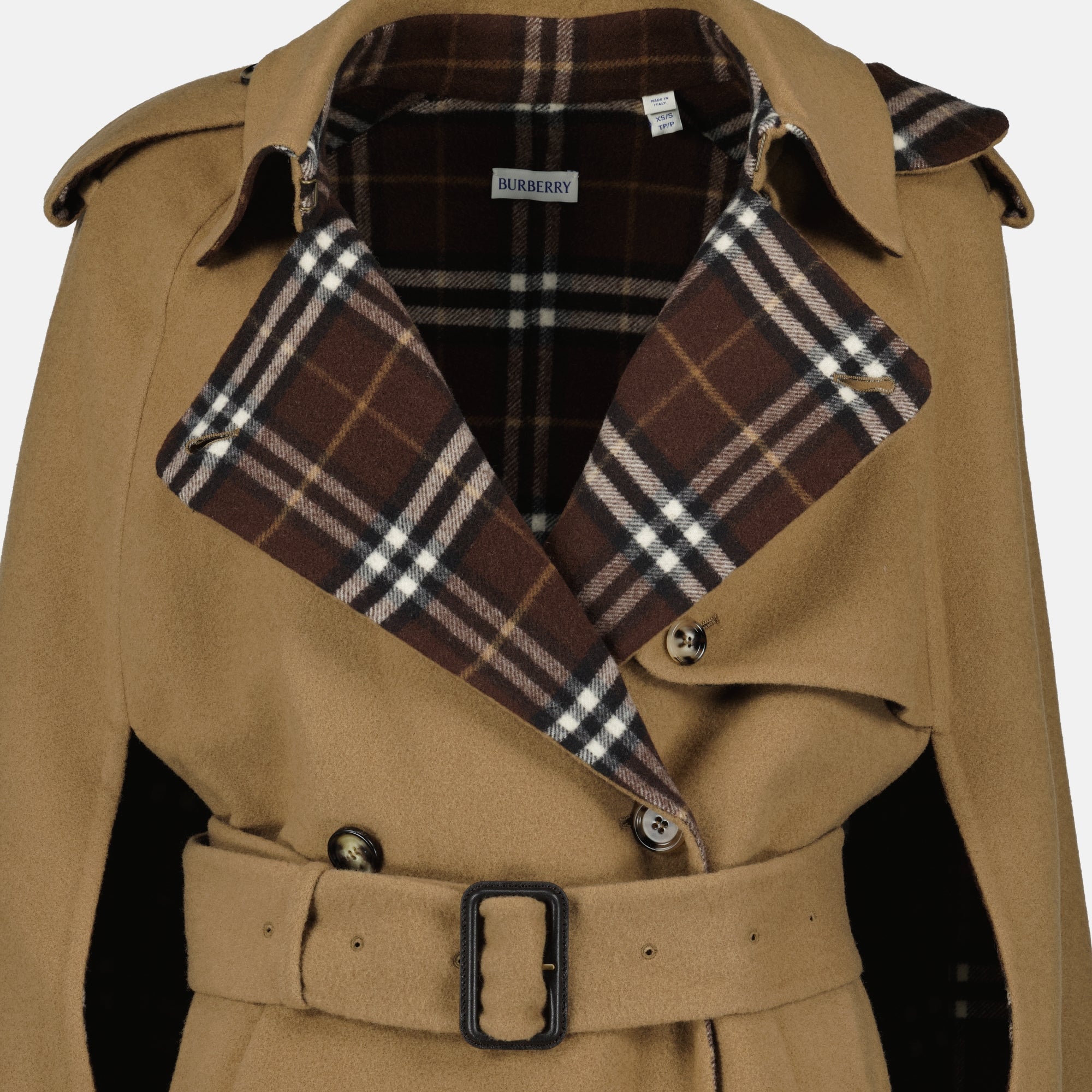 Brown Wool Belmont Cape