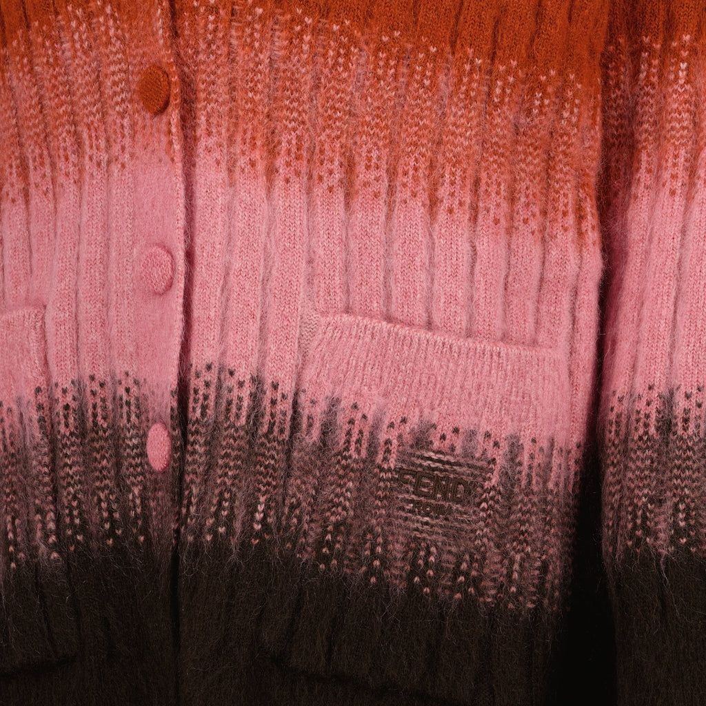 Multicolored Mohair and Wool Cardigan