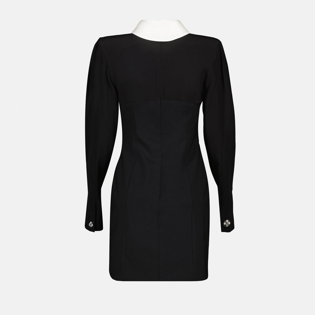 Mini Black Silk Dress
