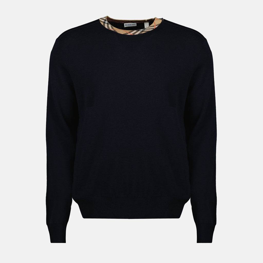 Check Wool Sweater