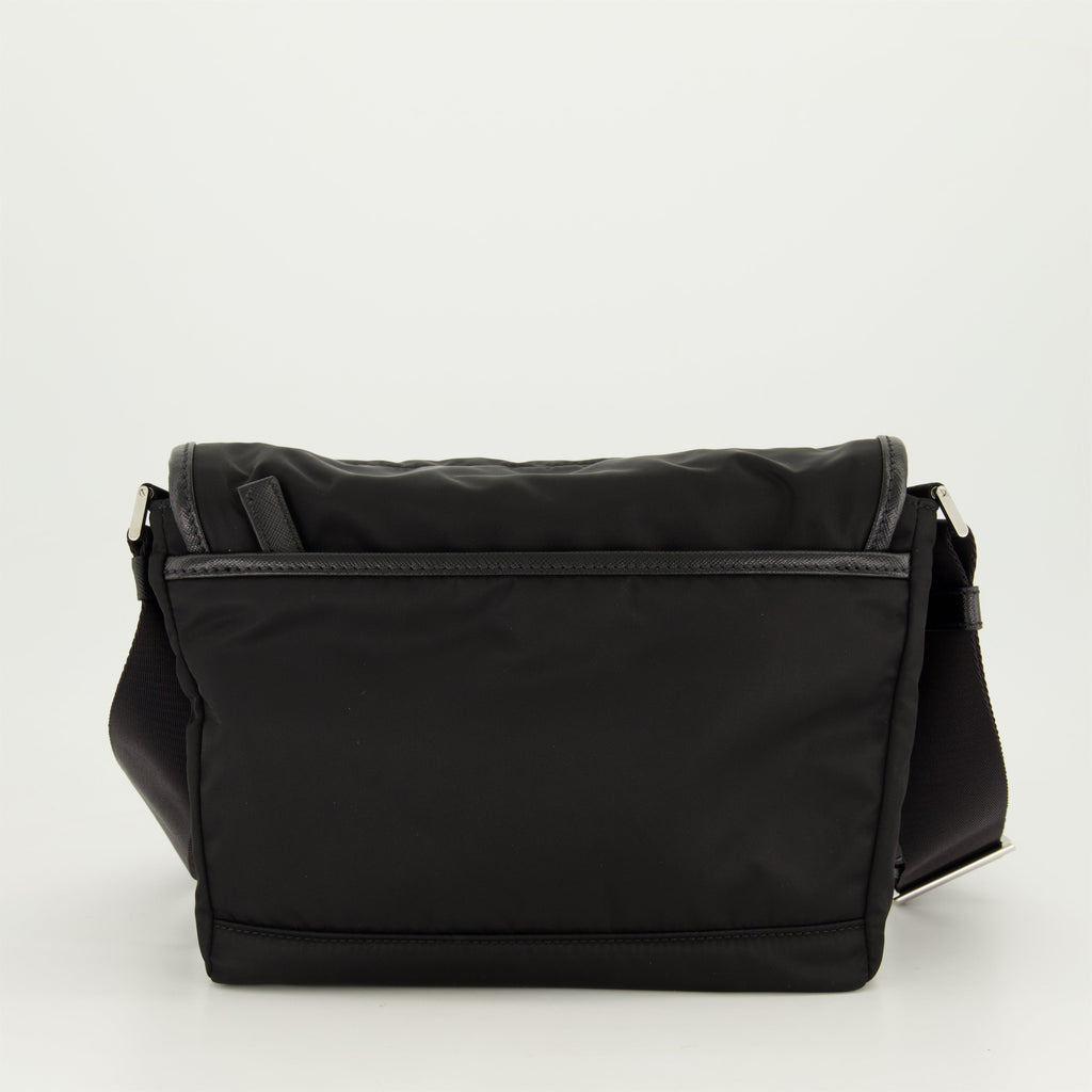 Re-Nylon and Saffiano Leather Bag