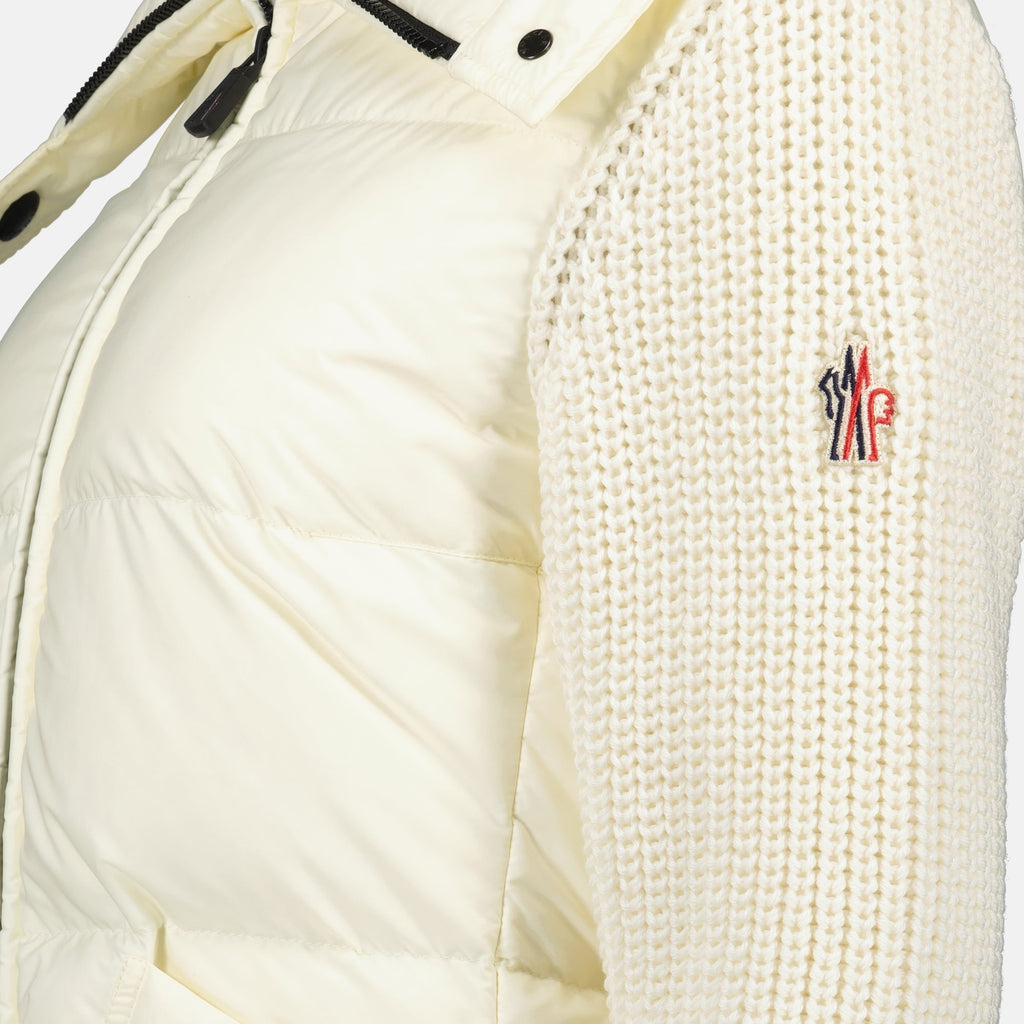 White Wool Zip Cardigan
