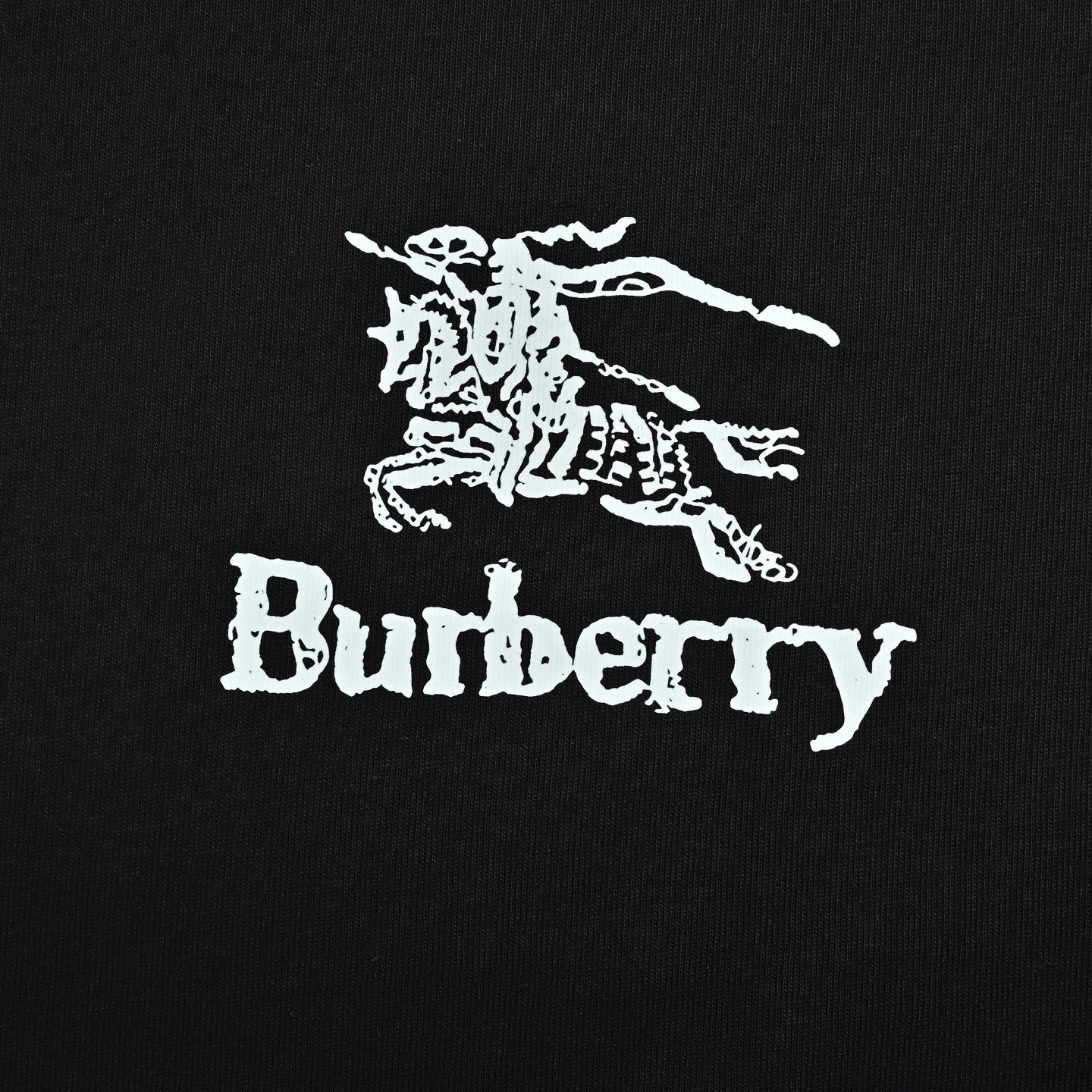 Asymmetrical Distressed Logo T-Shirt | Black