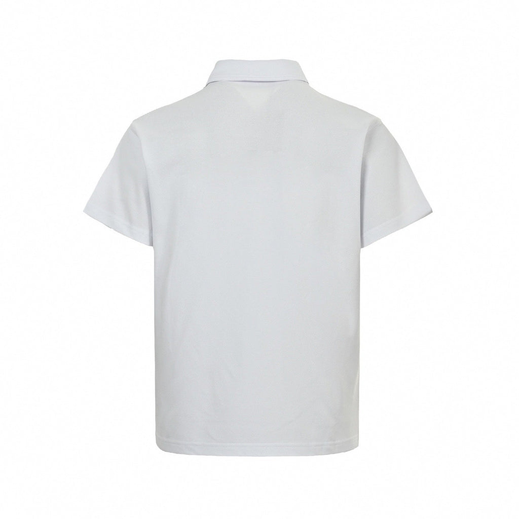 Embroidered Collar Polo Shirt