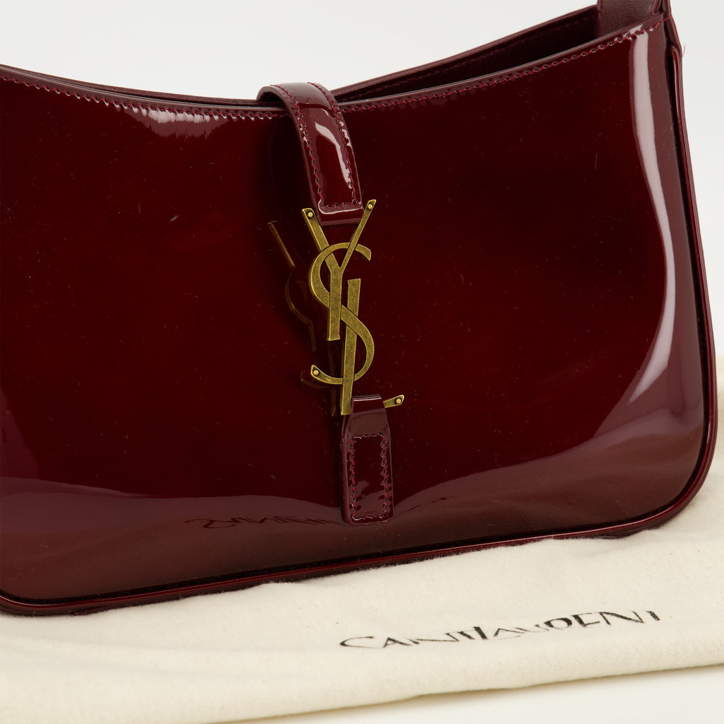 5 à 7 Bag in Glossy Burgundy Leather