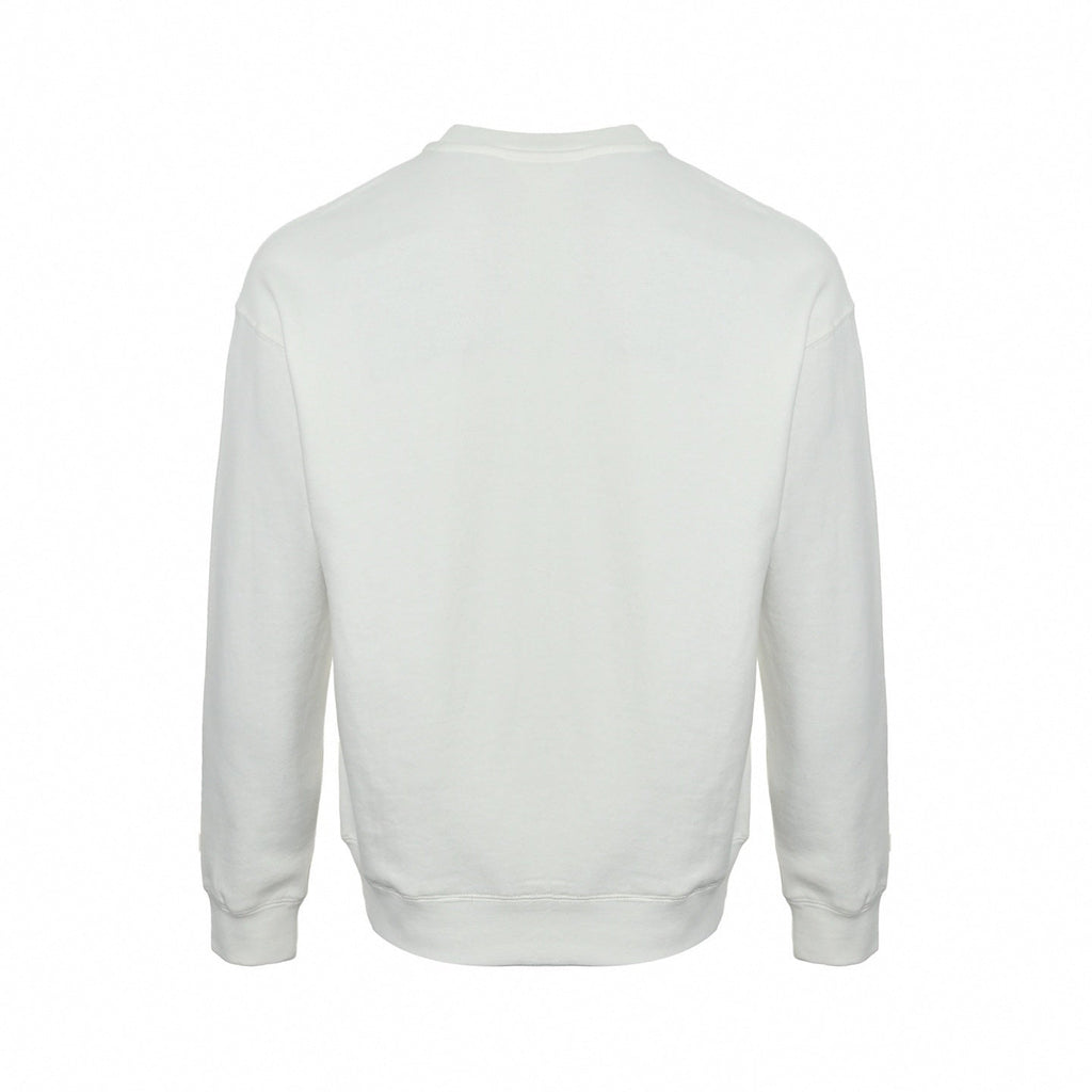 Sketch Logo Cotton Jersey Crewneck | White