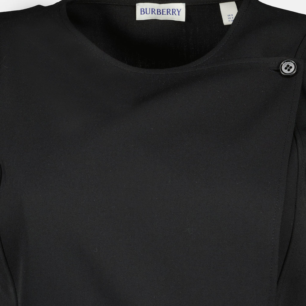 Black Wool Kilt Dress