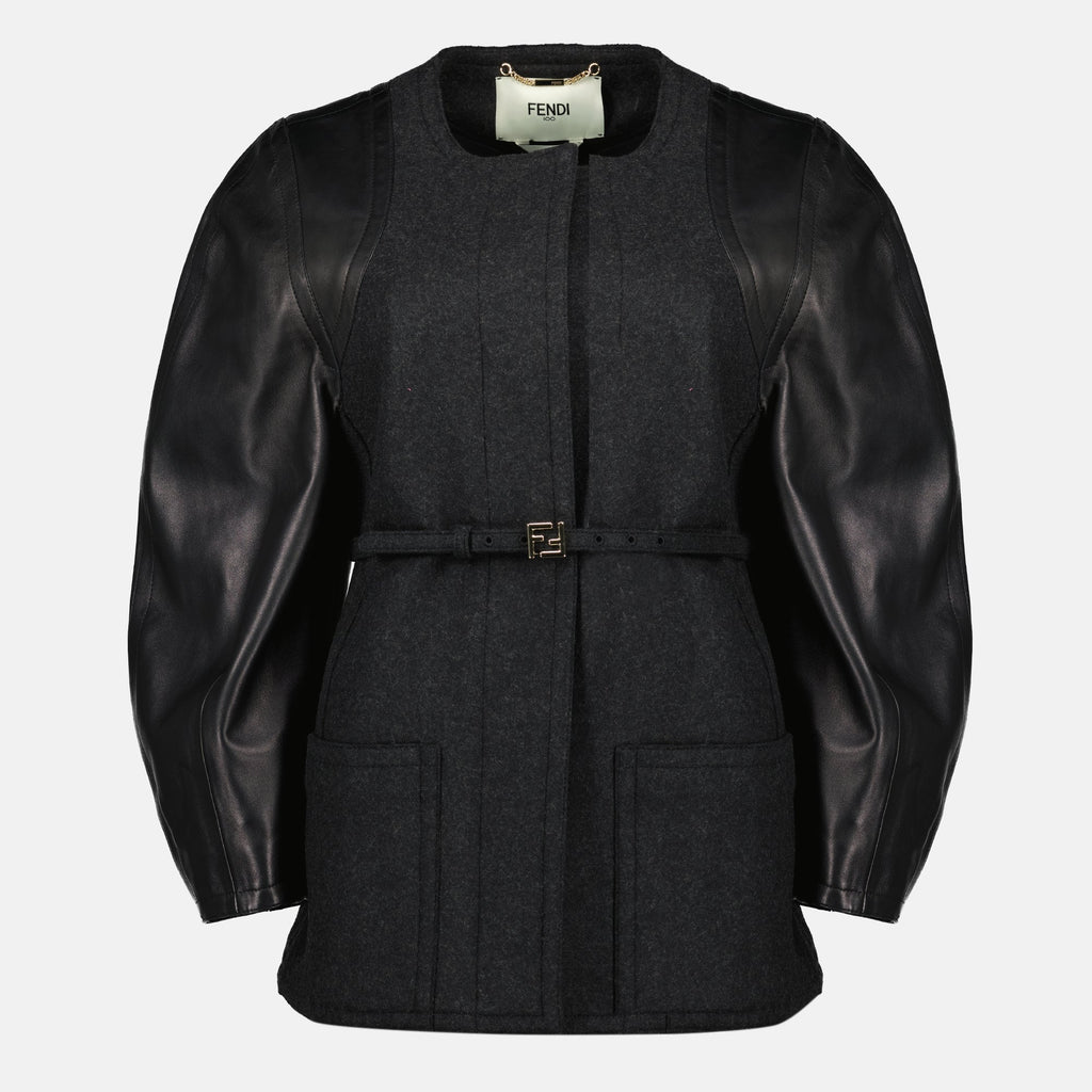 Wool and Leather Jacket