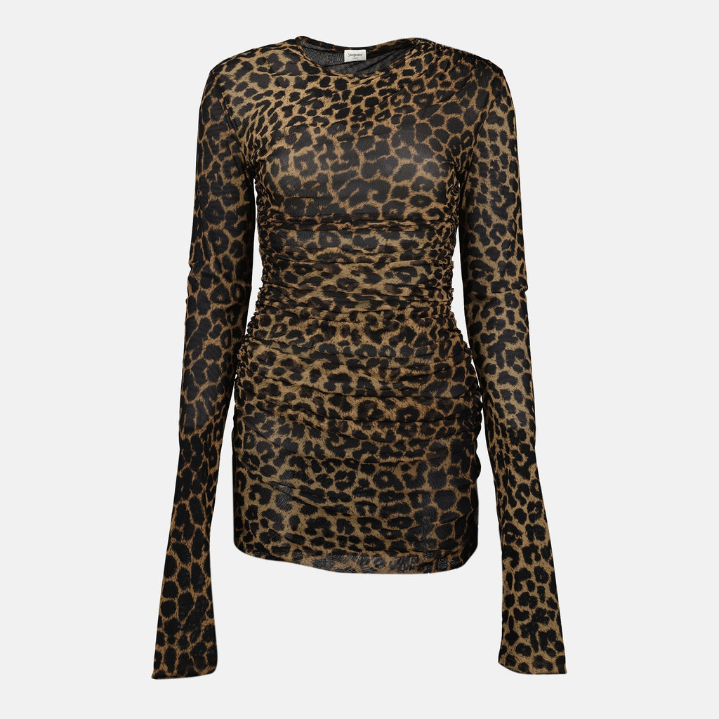 Leopard Tulle Short Dress