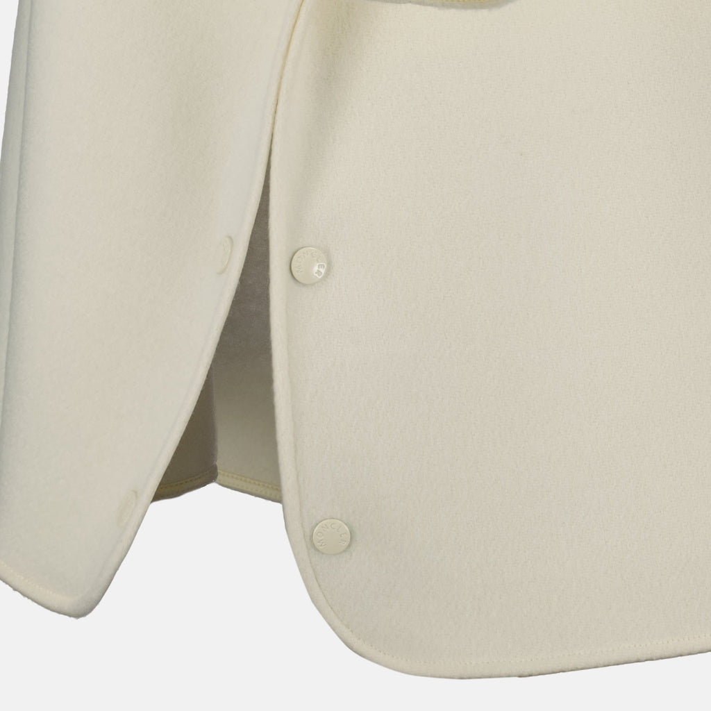 Zipped Wool Cape