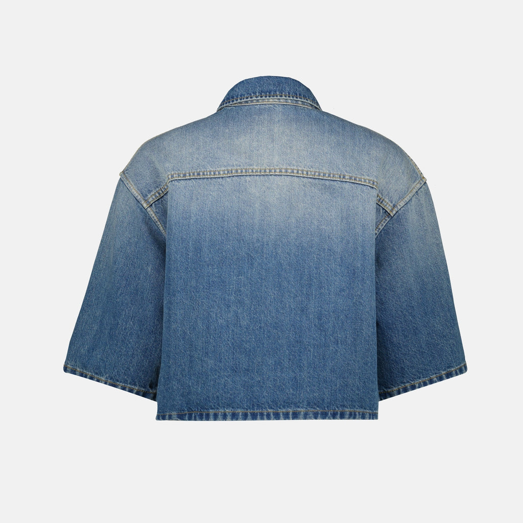 Short Denim Shirt